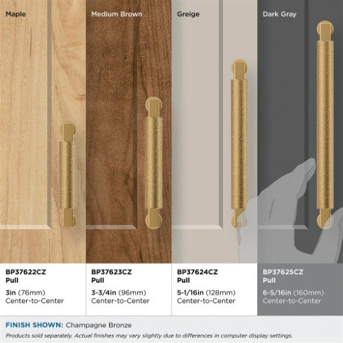 Balata Zinc Champagne Bronze Cabinet Pull 39