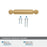 Ballard Zinc Champagne Bronze Cabinet Pull 19