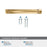 Bellamy Zinc Champagne Bronze Cabinet Pull 18