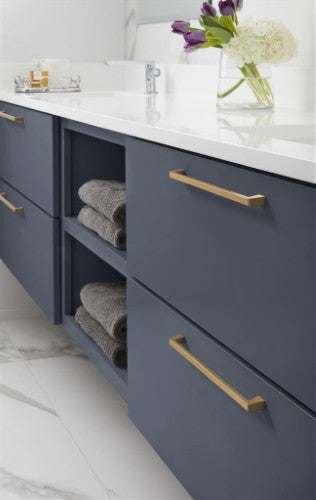 Blackrock Zinc Champagne Bronze Cabinet Pull 25