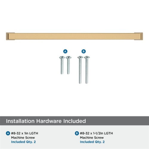 Blackrock Zinc Champagne Bronze Cabinet Pull 19