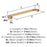 Blackrock Zinc Champagne Bronze Cabinet Pull 12