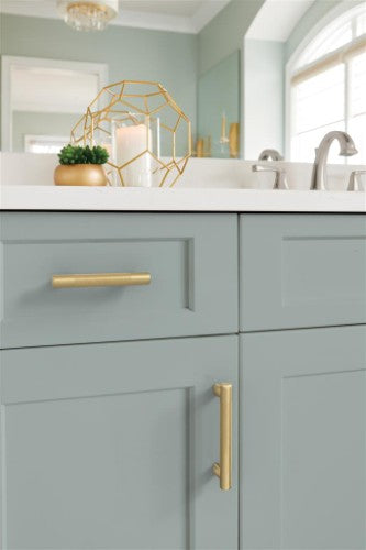 Bronx Zinc & Stainless Steel Champagne Bronze Cabinet Pull 22