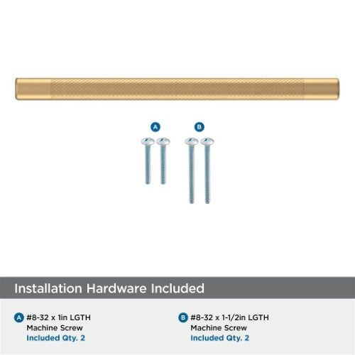 Bronx Zinc & Stainless Steel Champagne Bronze Cabinet Pull 18