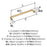 Coble Zinc Champagne Bronze Cabinet Pull 16