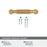 Collet Zinc Champagne Bronze Cabinet Pull 17