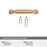 Cowrie Zinc Champagne Bronze Cabinet Pull 17