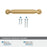 Cowrie Zinc Champagne Bronze Cabinet Pull 18