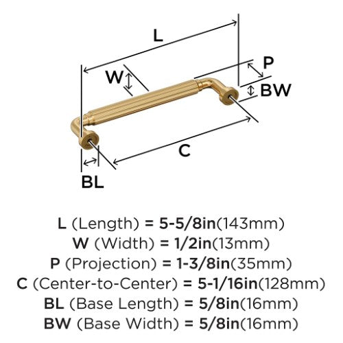Cowrie Zinc Champagne Bronze Cabinet Pull 11