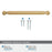 Cowrie Zinc Champagne Bronze Cabinet Pull 20