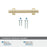 Davenport Zinc Champagne Bronze Cabinet Pull 35