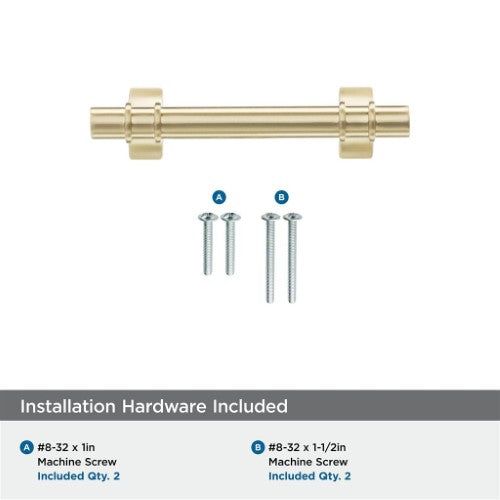 Davenport Zinc Champagne Bronze Cabinet Pull 35