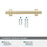 Davenport Zinc Champagne Bronze Cabinet Pull 39