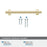 Davenport Zinc Champagne Bronze Cabinet Pull 40