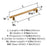 Davenport Zinc Champagne Bronze Cabinet Pull 16