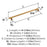 Davenport Zinc Champagne Bronze Cabinet Pull 15