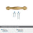 Enlivity Zinc Champagne Bronze Cabinet Pull 17