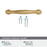 Enlivity Zinc Champagne Bronze Cabinet Pull 18