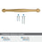 Enlivity Zinc Champagne Bronze Cabinet Pull 23