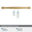 Enlivity Zinc Champagne Bronze Cabinet Pull 24