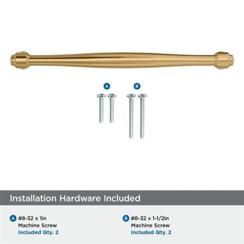 Enlivity Zinc Champagne Bronze Cabinet Pull 24
