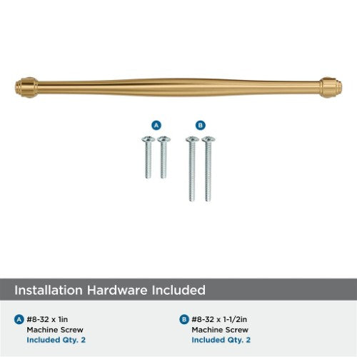 Enlivity Zinc Champagne Bronze Cabinet Pull 19
