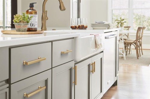 Everett Zinc Champagne Bronze Cabinet Pull 29