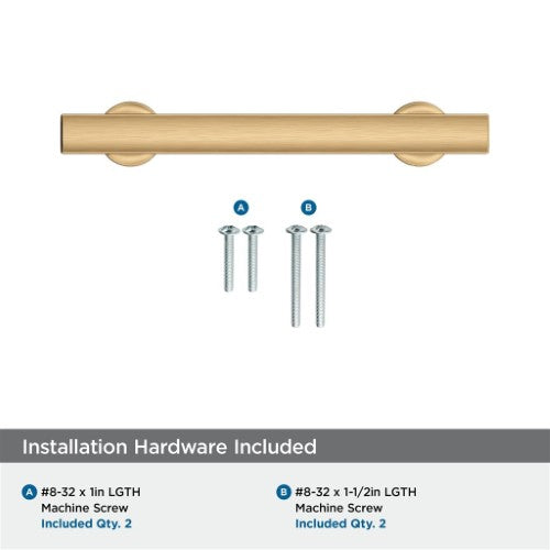 Everett Zinc Champagne Bronze Cabinet Pull 16