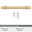 Everett Zinc Champagne Bronze Cabinet Pull 17
