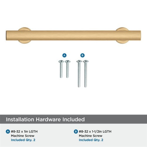 Everett Zinc Champagne Bronze Cabinet Pull 17
