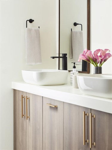 Everett Zinc Champagne Bronze Cabinet Pull 25
