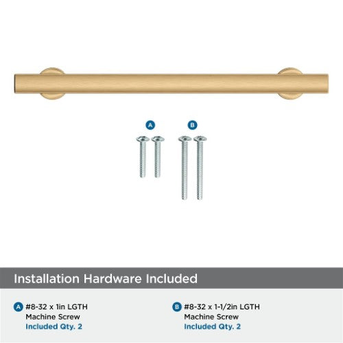 Everett Zinc Champagne Bronze Cabinet Pull 18