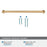 Factor Zinc Champagne Bronze Cabinet Pull 24