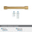 Faircrest Zinc & Steel Champagne Bronze Cabinet Pull 21