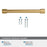 Faircrest Zinc & Steel Champagne Bronze Cabinet Pull 22
