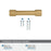 Faraday Zinc Champagne Bronze Cabinet Pull 19