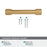 Faraday Zinc Champagne Bronze Cabinet Pull 20