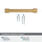 Faraday Zinc Champagne Bronze Cabinet Pull 21
