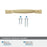 Highland Ridge Zinc Champagne Bronze Cabinet Pull 35