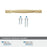 Highland Ridge Zinc Champagne Bronze Cabinet Pull 36