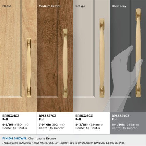 Highland Ridge Zinc Champagne Bronze Cabinet Pull 26