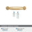 Kane Zinc Champagne Bronze Cabinet Pull 20