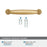 Kane Zinc Champagne Bronze Cabinet Pull 21