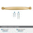Kane Zinc Champagne Bronze Cabinet Pull 17