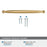 Kane Zinc Champagne Bronze Cabinet Pull 18