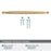 Kane Zinc Champagne Bronze Cabinet Pull 19