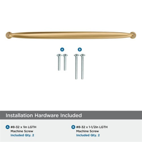 Kane Zinc Champagne Bronze Cabinet Pull 19