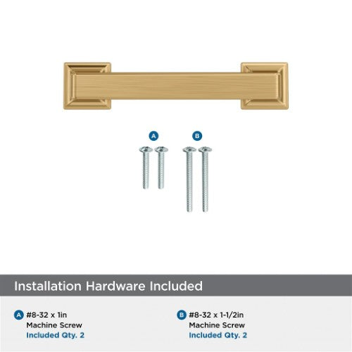 Lintel Zinc Champagne Bronze Cabinet Pull 19