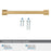 Lintel Zinc Champagne Bronze Cabinet Pull 22