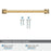 Mulholland Zinc Champagne Bronze Cabinet Pull 19